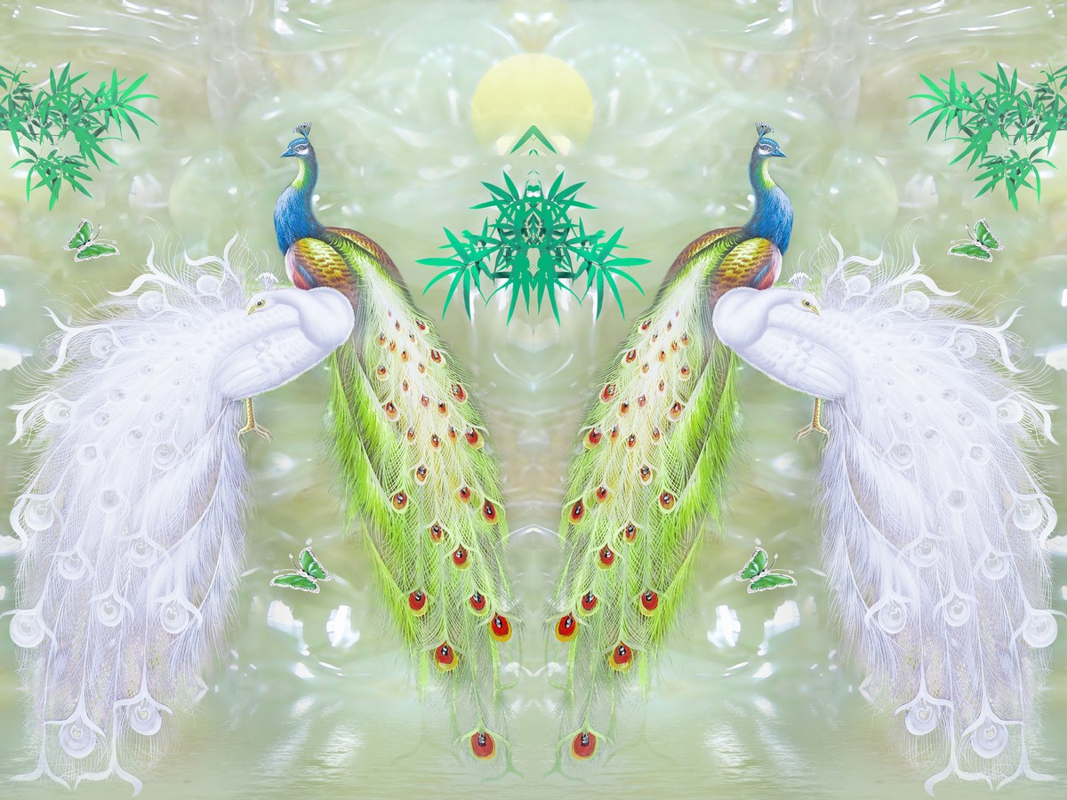 Влюбленные павлины